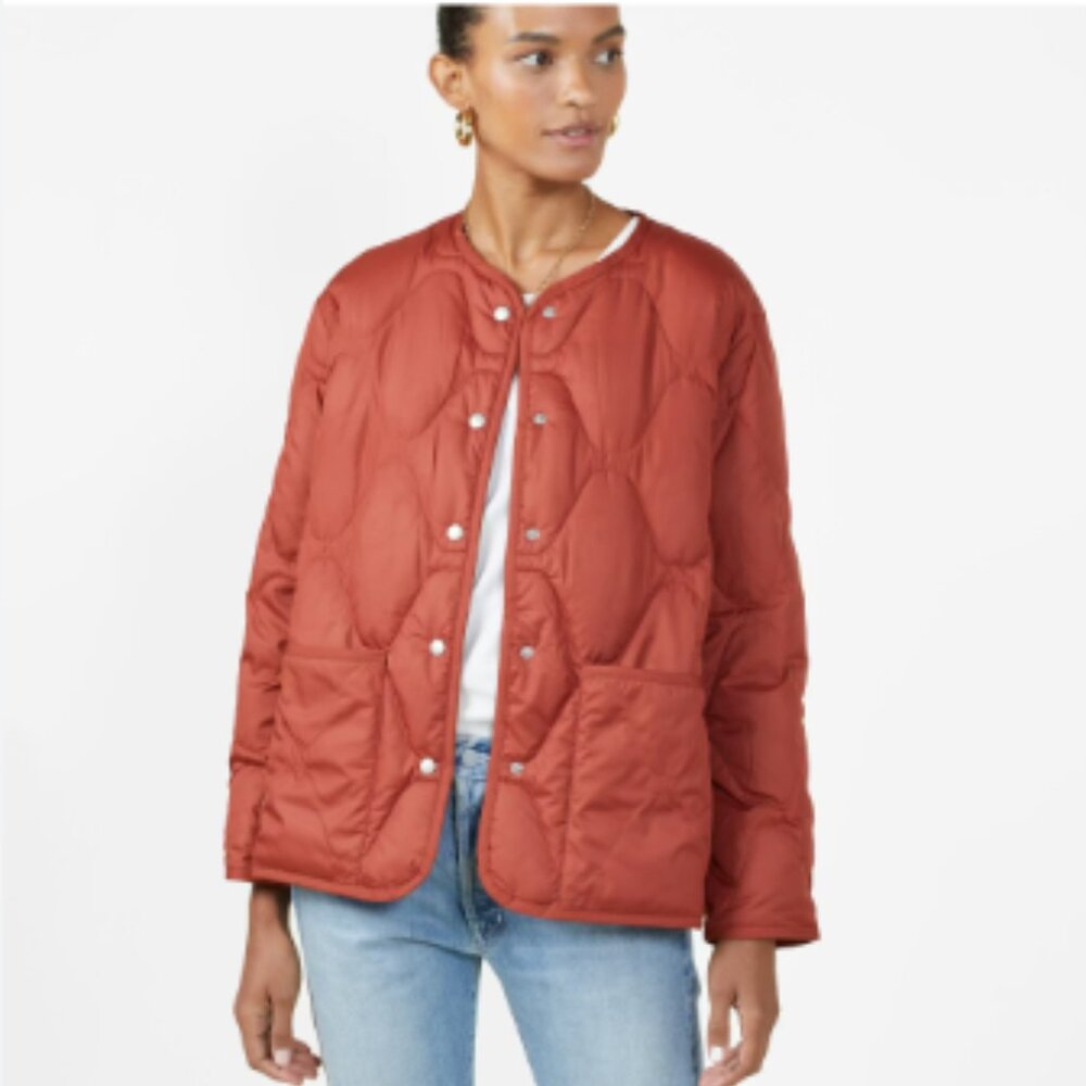 Outerknown Phoenix Quilted Puffer Lightweight Down Jacket Henna Size XL